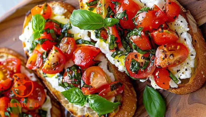 بروشتا (Bruschetta) یک پیش‌ غذای کلاسیک ایتالیایی