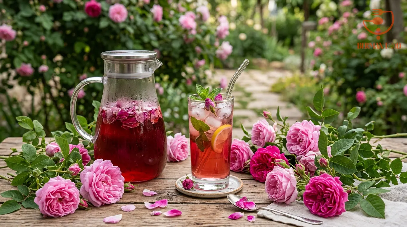 آموزش گام به گام شربت گل محمدی با طعم اصیل و خوش عطر