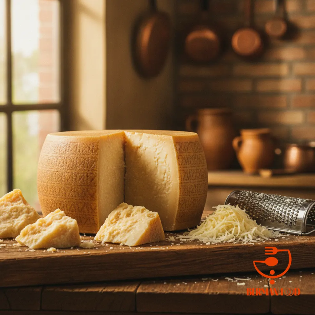 پنیر پارمزان از معروف‌ترین پنیرهای سخت و رسیده دنیاست.