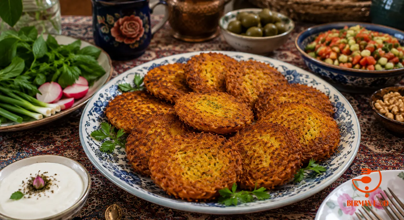 طرز تهیه کوکو سیب‌زمینی برشته